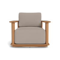 Newport Teak Barrel Swivel Lounge Chair