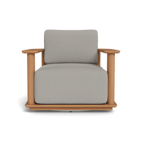 Newport Teak Barrel Swivel Lounge Chair