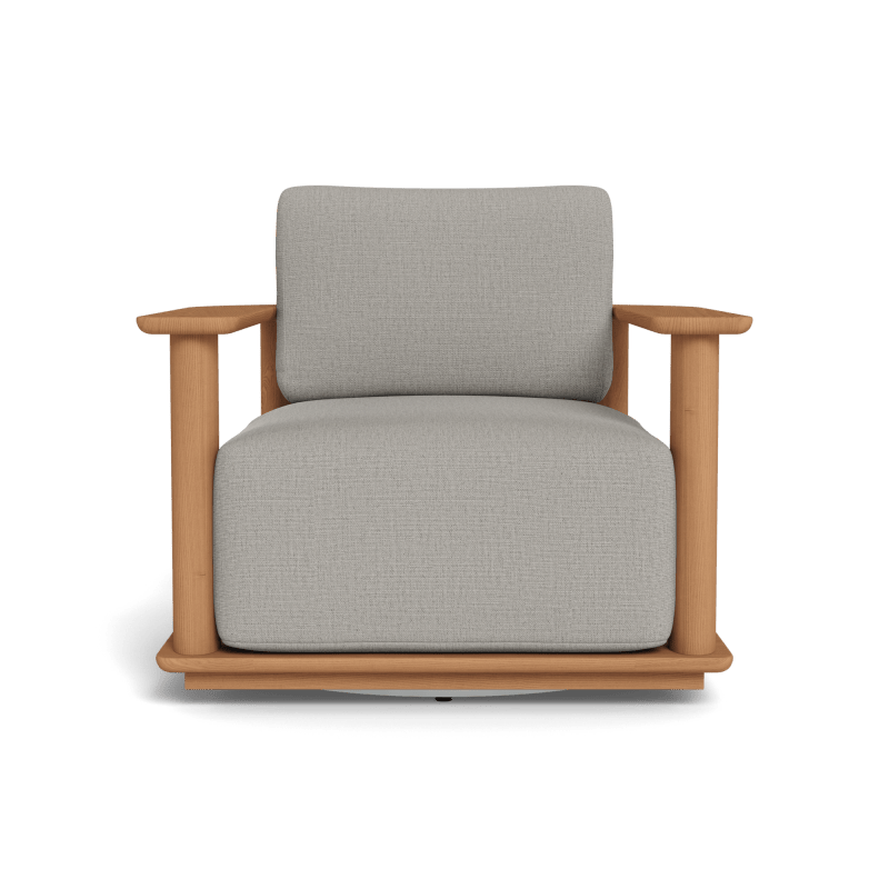 Newport Teak Barrel Swivel Lounge Chair