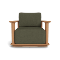 Newport Teak Barrel Swivel Lounge Chair