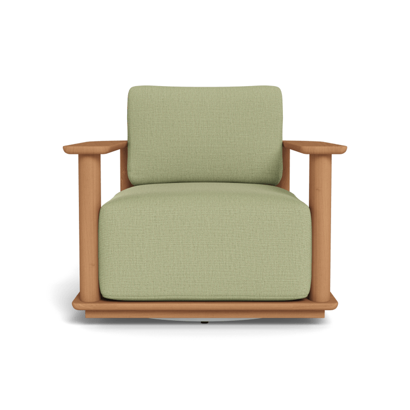 Newport Teak Barrel Swivel Lounge Chair