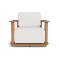 Newport Teak Barrel Swivel Lounge Chair