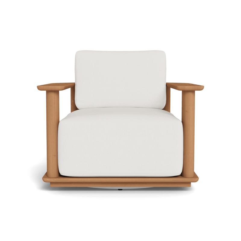Newport Teak Barrel Swivel Lounge Chair