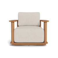 Newport Teak Barrel Swivel Lounge Chair