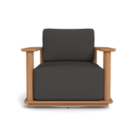 Newport Teak Barrel Swivel Lounge Chair