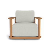 Newport Teak Barrel Swivel Lounge Chair