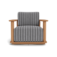 Newport Teak Barrel Swivel Lounge Chair