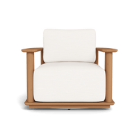 Newport Teak Barrel Swivel Lounge Chair