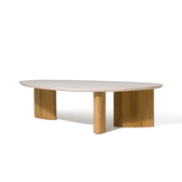 Στενόμακρο τραπεζάκι σαλονιού από teak Newport 64"