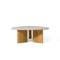 Στενόμακρο τραπεζάκι σαλονιού από teak Newport 64"