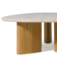 Στενόμακρο τραπεζάκι σαλονιού από teak Newport 64"