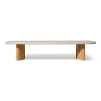 Newport Teak Rectangle Coffee Table 76"
