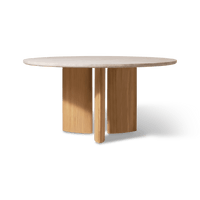 Newport Teak Round Dining Table 60"