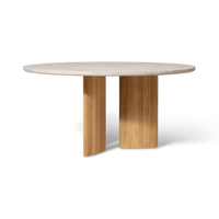 Newport Teak Round Dining Table 60"
