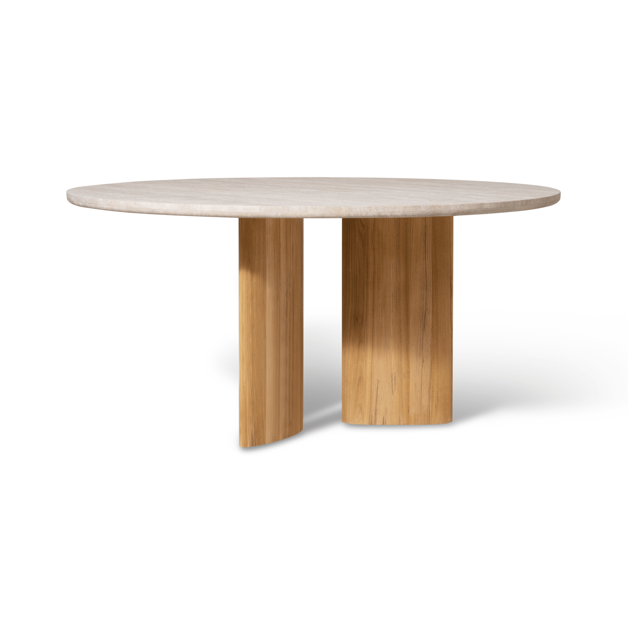 Newport Teak Round Dining Table 60"