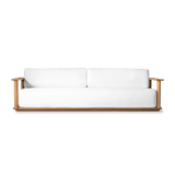 Newport Teak Sofa 108" | Teak Natural, Panama Blanco,