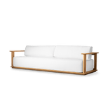 Newport Teak Sofa 108" | Teak Natural, Panama Blanco,