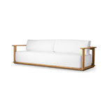 Newport Teak Sofa 96" | Teak Natural, Panama Blanco,