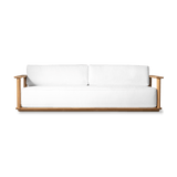 Newport Teak Sofa 96" | Teak Natural, Panama Blanco,