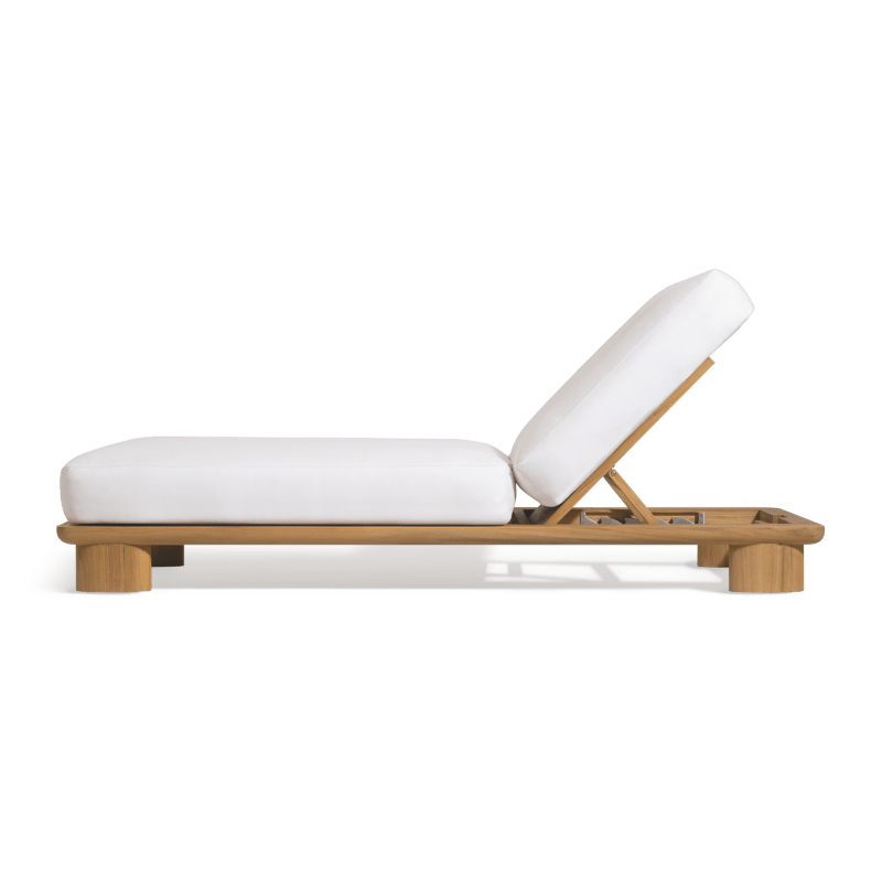 Newport Teak Sun Lounge | Modern Outdoor Furniture – HARBOUR