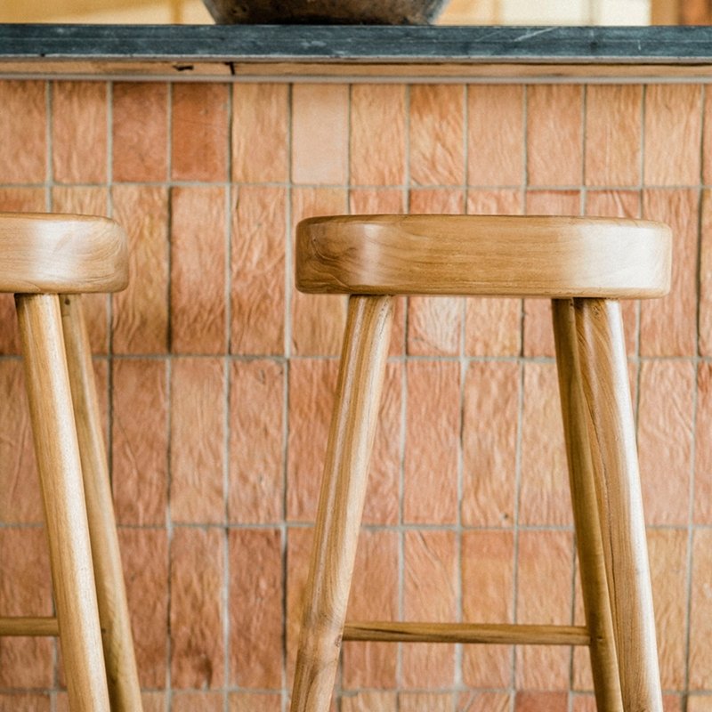 Noosa Backless Counter Stool | Teak Natural, ,