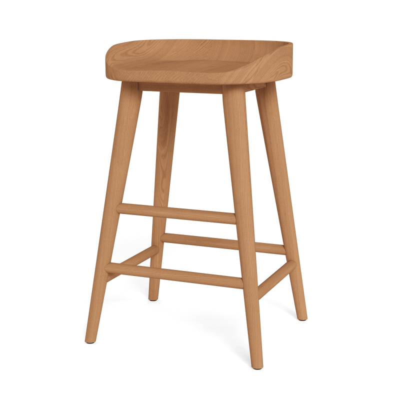 Noosa Backless Counter Stool | Teak Natural, ,