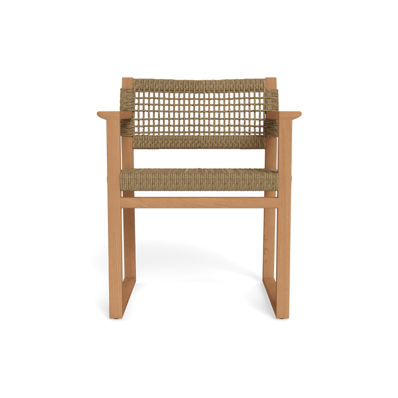 Noosa Dining Chair | Teak Natural, Twisted Resin Rope,