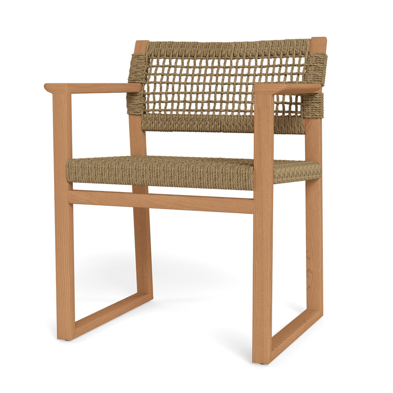 Noosa Dining Chair | Teak Natural, Twisted Resin Rope,