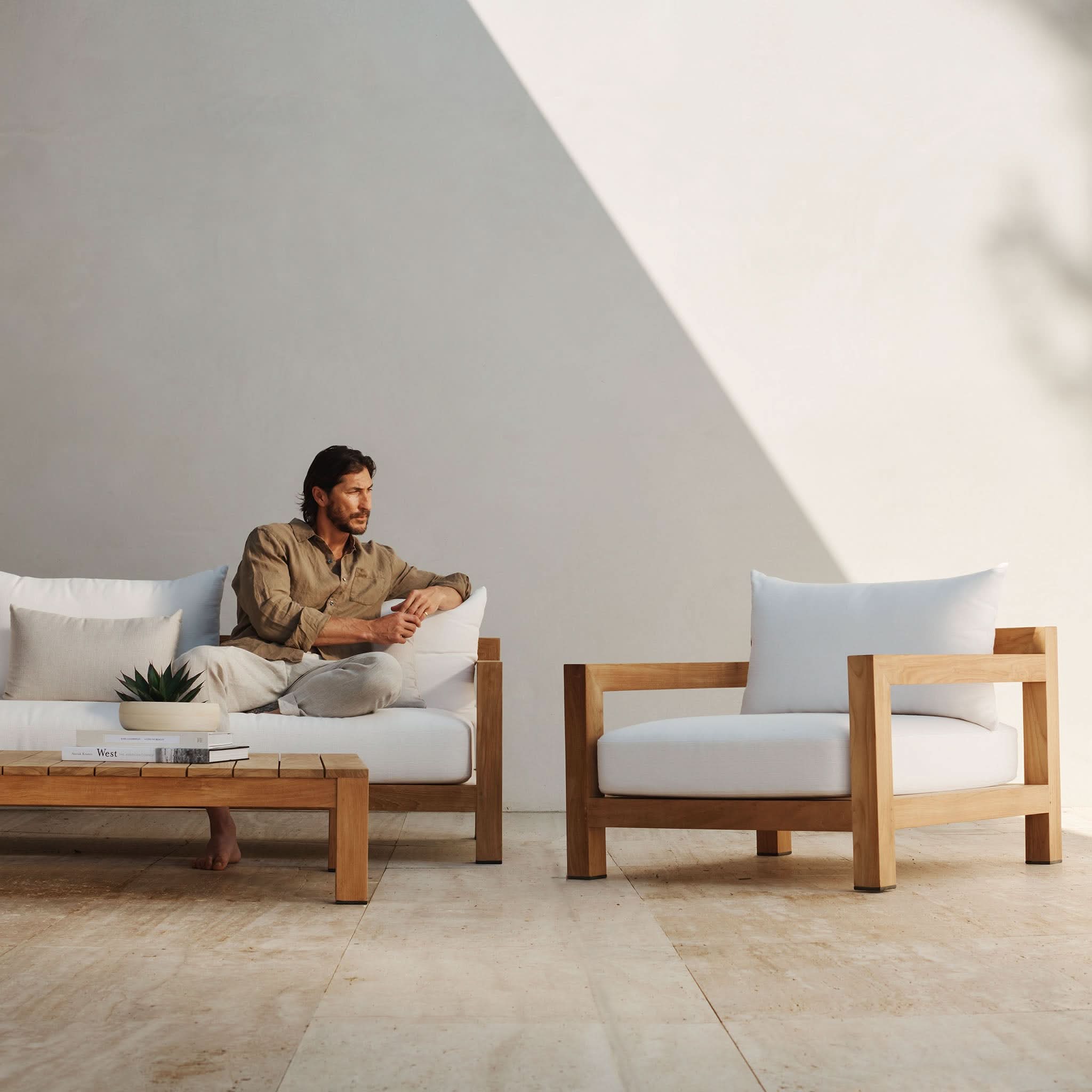 Pacific Teak 3 Seat Sofa