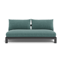 Pacific Aluminum 2 Seat Armless Sofa