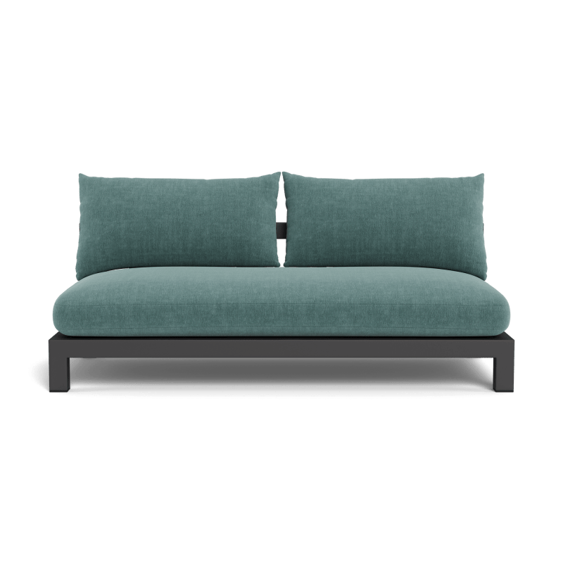 Pacific Aluminum 2 Seat Armless Sofa