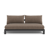 Pacific Aluminum 2 Seat Armless Sofa