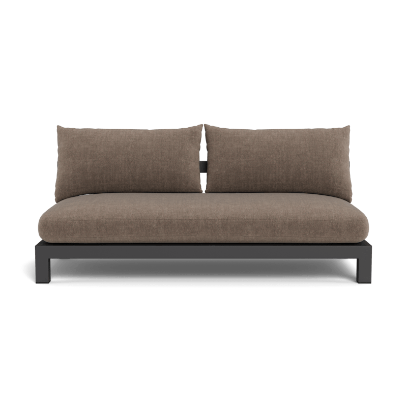 Pacific Aluminum 2 Seat Armless Sofa