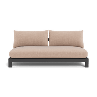 Pacific Aluminum 2 Seat Armless Sofa