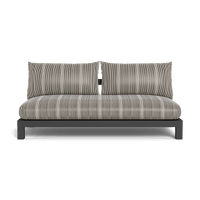 Pacific Aluminum 2 Seat Armless Sofa