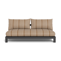 Pacific Aluminum 2 Seat Armless Sofa