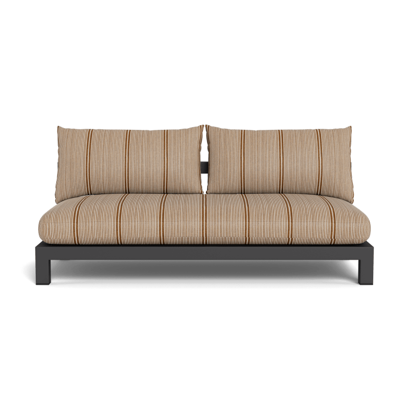 Pacific Aluminum 2 Seat Armless Sofa