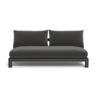 Pacific Aluminum 2 Seat Armless Sofa