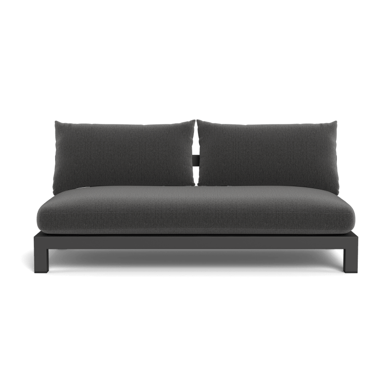 Pacific Aluminum 2 Seat Armless Sofa