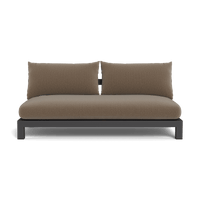 Pacific Aluminum 2 Seat Armless Sofa