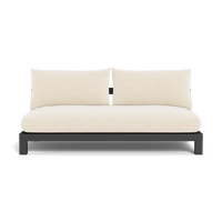 Pacific Aluminum 2 Seat Armless Sofa