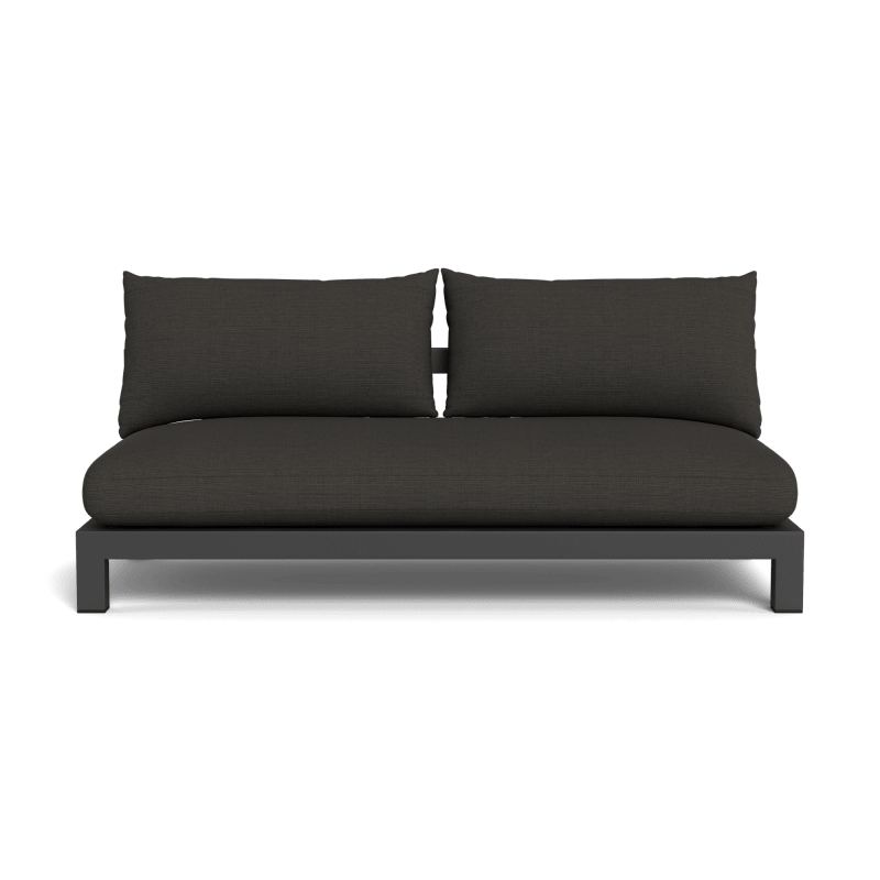 Pacific Aluminum 2 Seat Armless Sofa