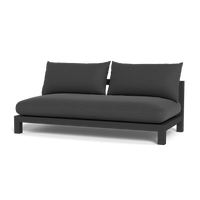 Pacific Aluminum 2 Seat Armless Sofa