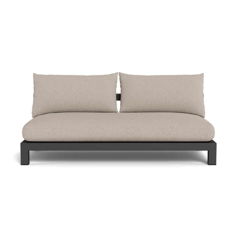 Pacific Aluminum 2 Seat Armless Sofa