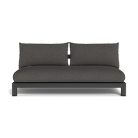 Pacific Aluminum 2 Seat Armless Sofa