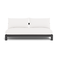 Pacific Aluminum 2 Seat Armless Sofa