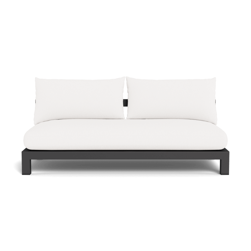 Pacific Aluminum 2 Seat Armless Sofa