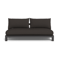 Pacific Aluminum 2 Seat Armless Sofa