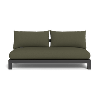 Pacific Aluminum 2 Seat Armless Sofa