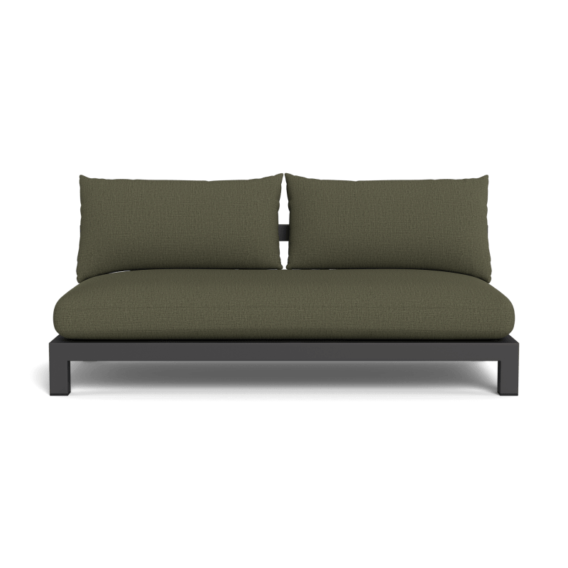 Pacific Aluminum 2 Seat Armless Sofa